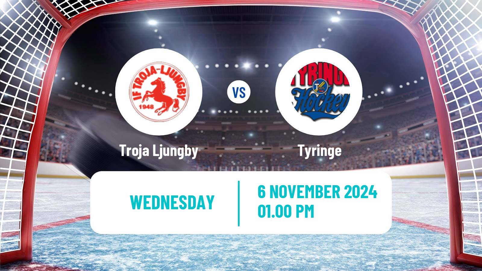 Hockey Swedish HockeyEttan Sodra Troja Ljungby - Tyringe