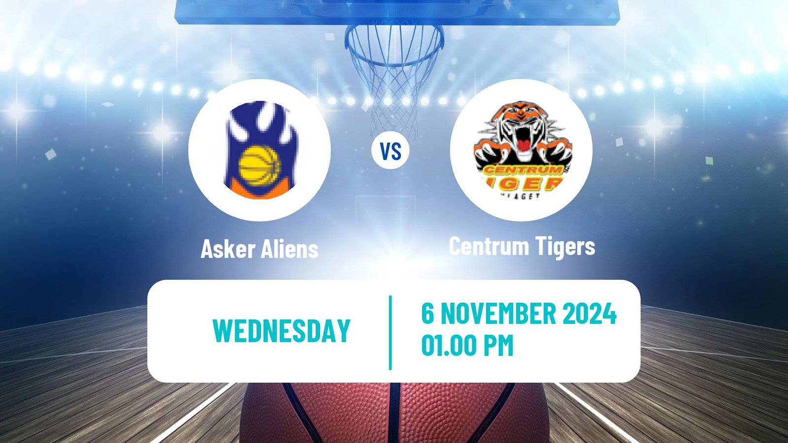 Basketball Norwegian BLNO Asker Aliens - Centrum Tigers