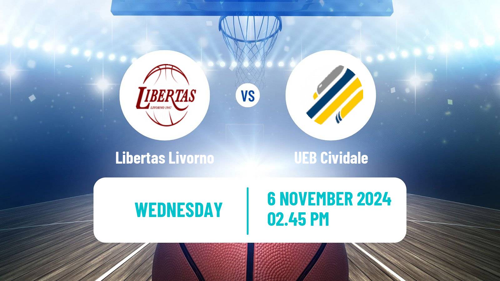 Basketball Italian Serie A2 Basketball Libertas Livorno - Cividale