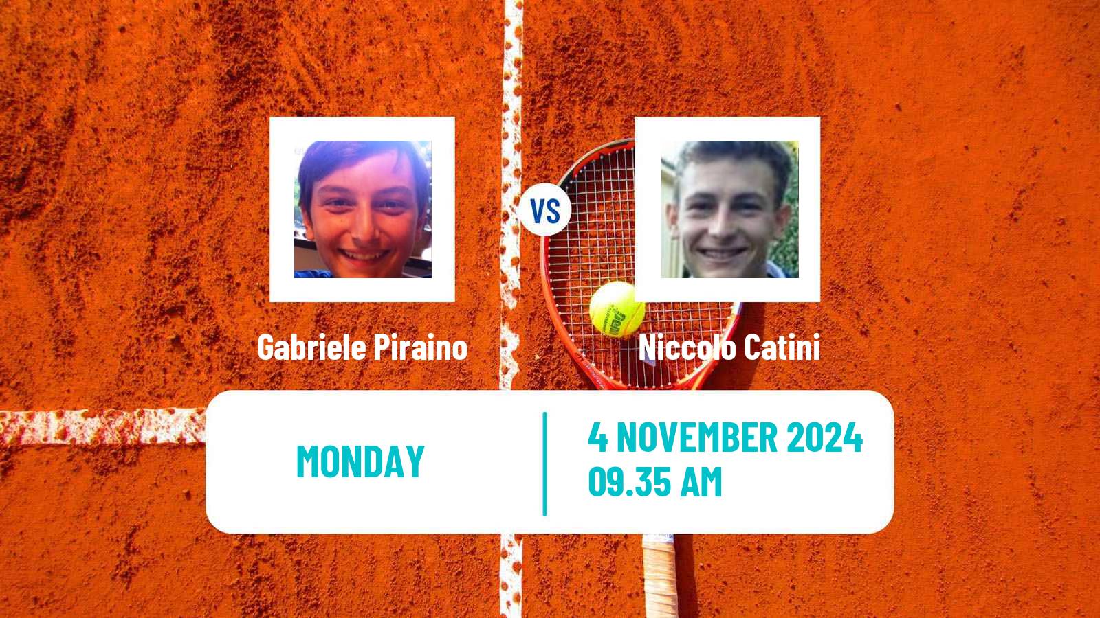 Tennis ITF M15 San Gregorio Di Catania Men Gabriele Piraino - Niccolo Catini