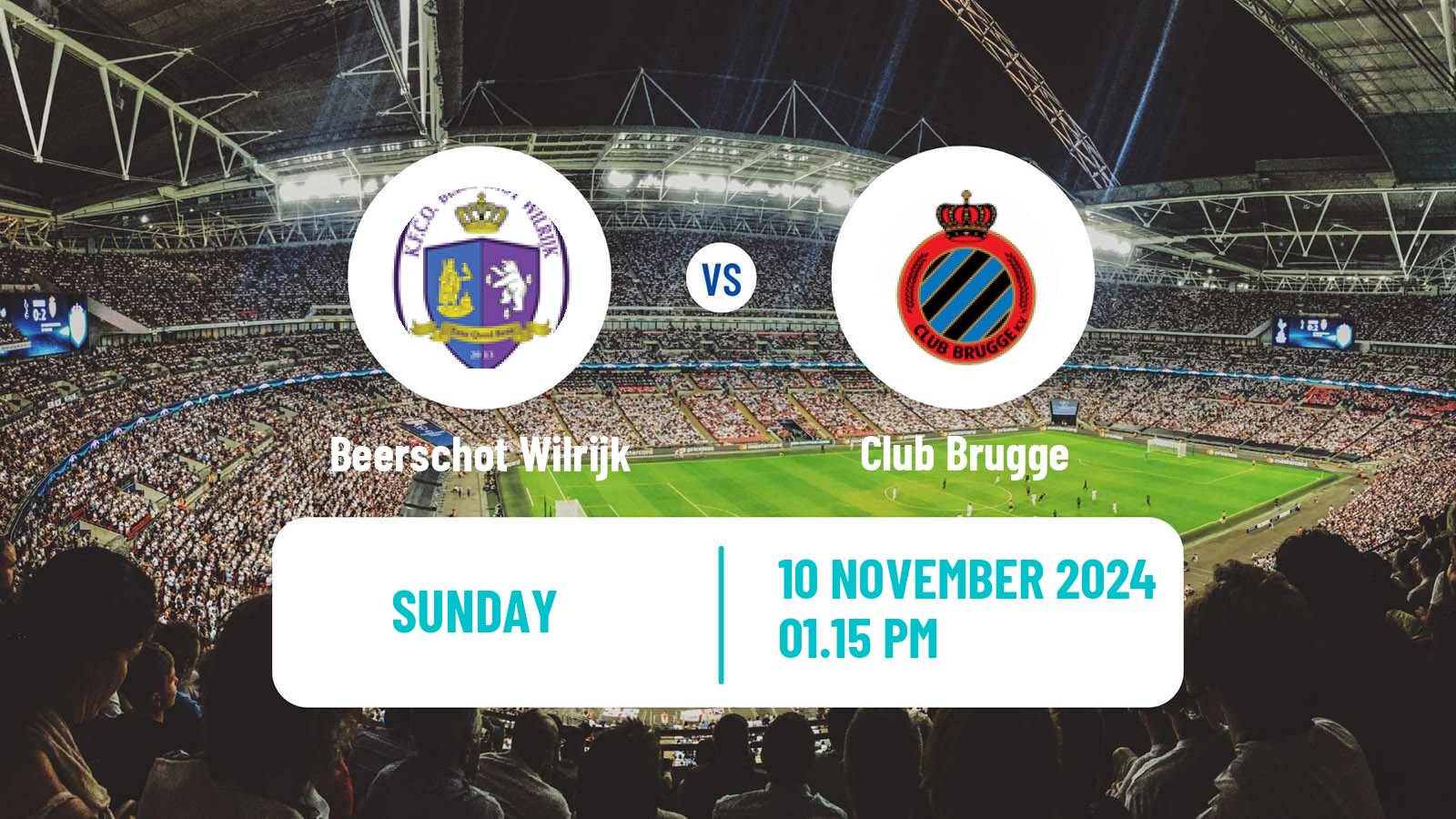 Soccer Belgian Jupiler Pro League Beerschot Wilrijk - Club Brugge