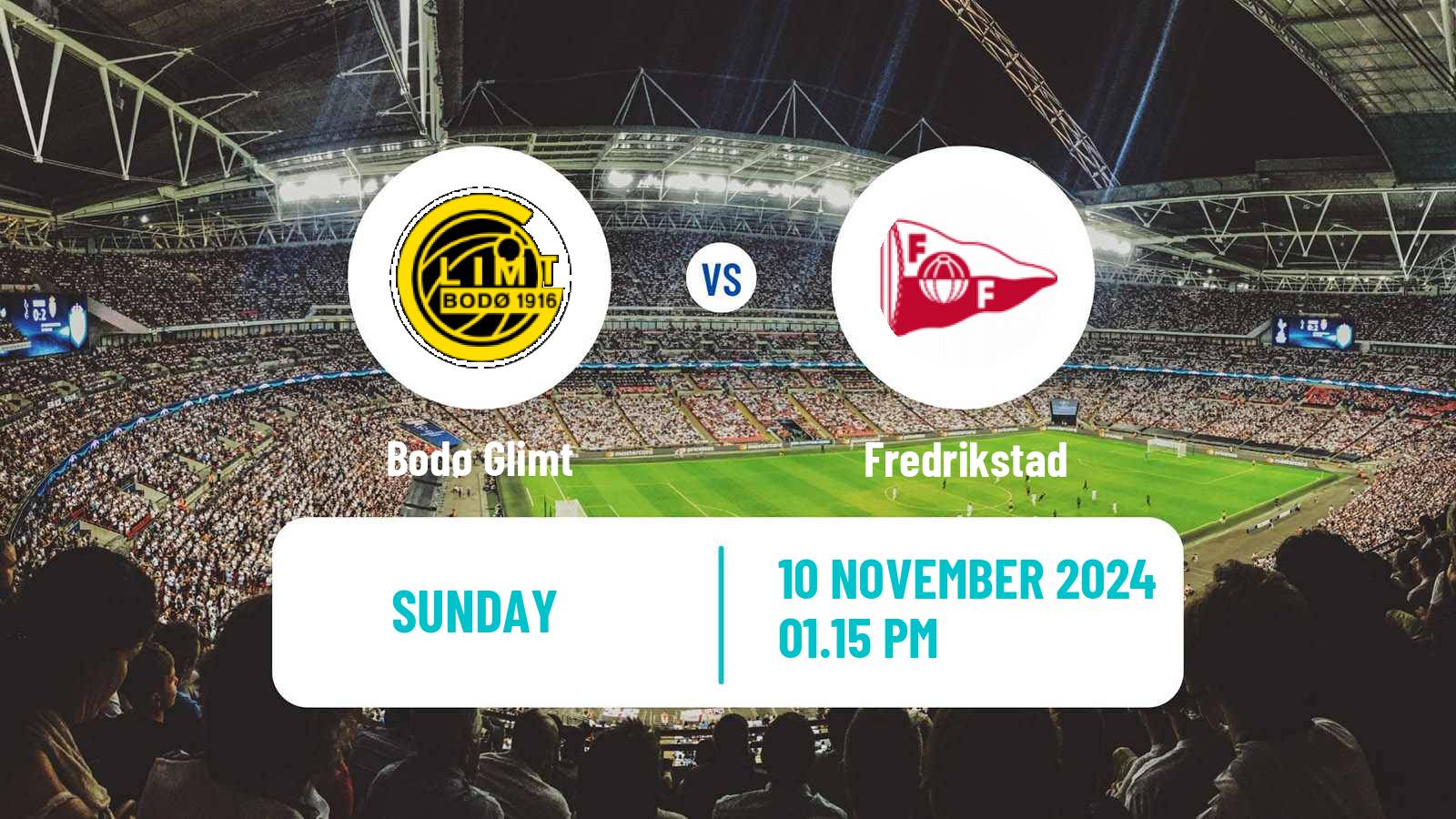 Soccer Norwegian Eliteserien Bodø Glimt - Fredrikstad