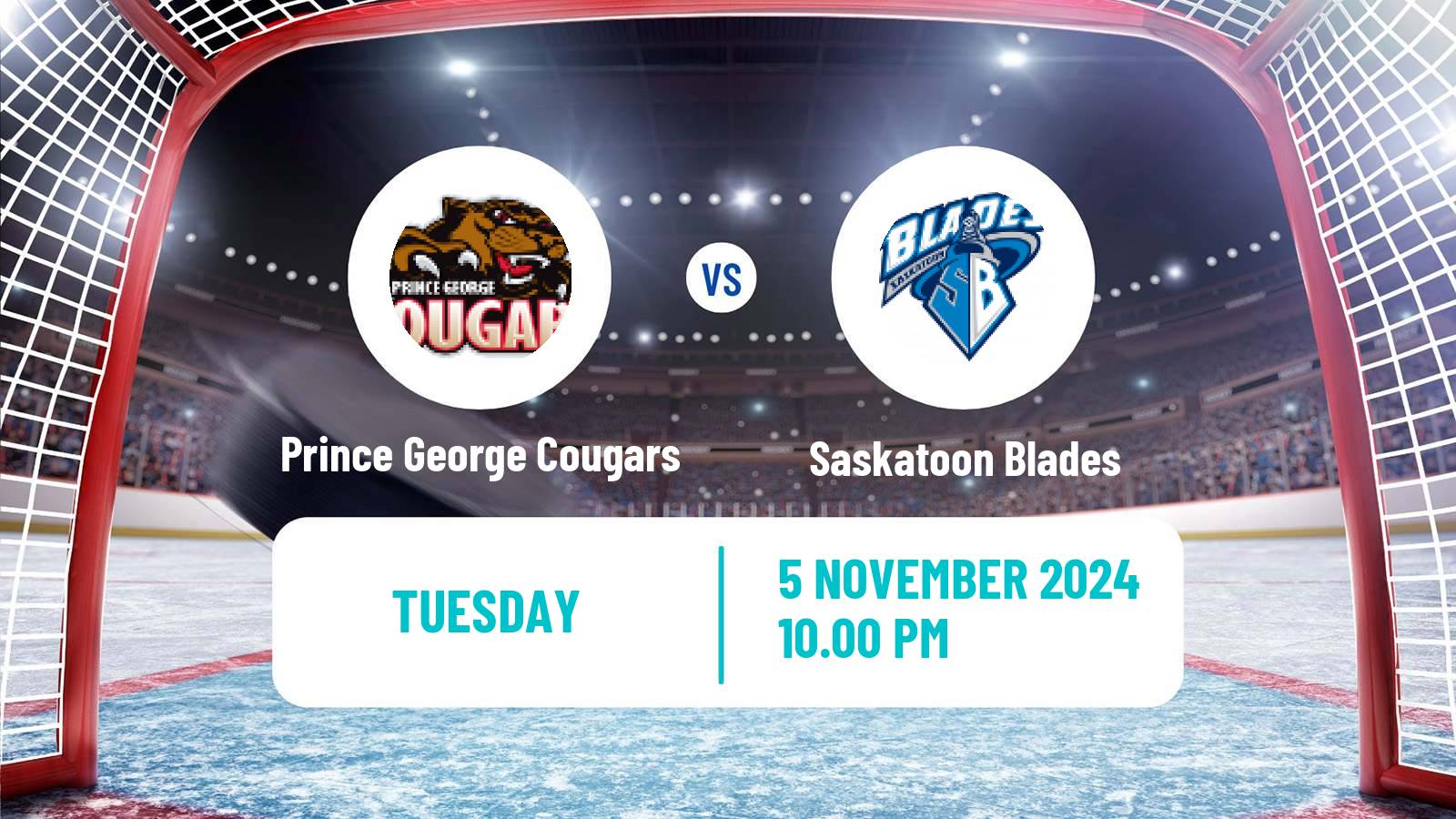 Hockey WHL Prince George Cougars - Saskatoon Blades