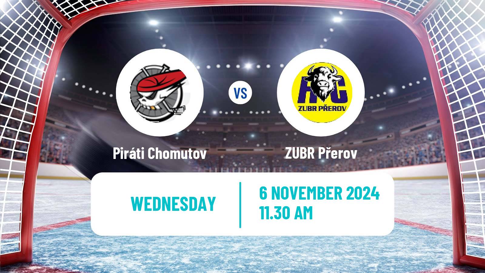 Hockey Czech Chance Liga Piráti Chomutov - ZUBR Přerov