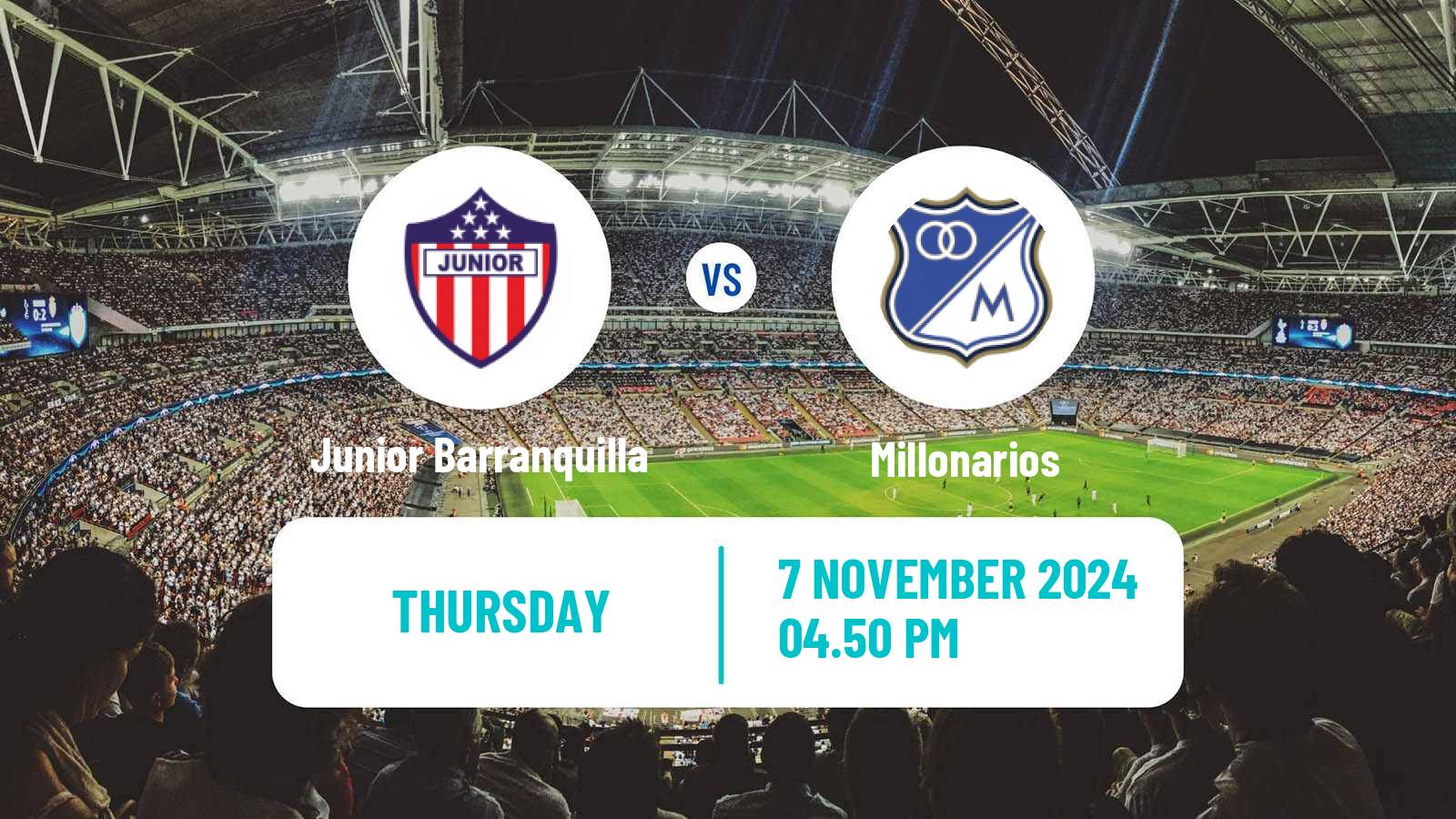 Soccer Colombian Primera A Junior Barranquilla - Millonarios