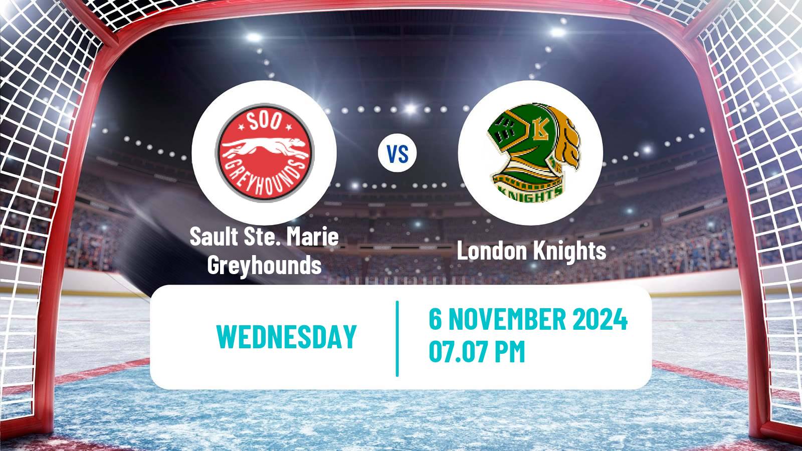 Hockey OHL Sault Ste. Marie Greyhounds - London Knights