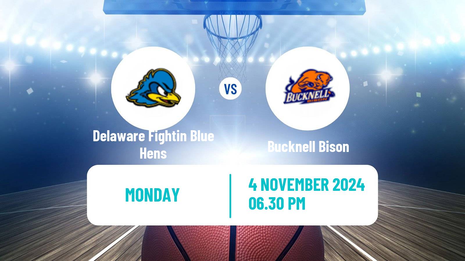 Basketball NCAA College Basketball Delaware Fightin Blue Hens - Bucknell Bison