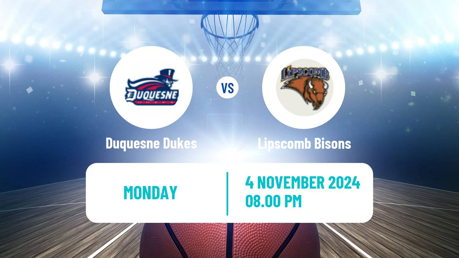 Basketball NCAA College Basketball Duquesne Dukes - Lipscomb Bisons