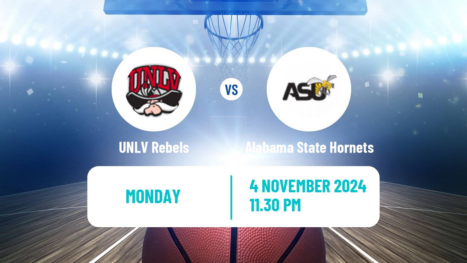 Basketball NCAA College Basketball UNLV Rebels - Alabama State Hornets