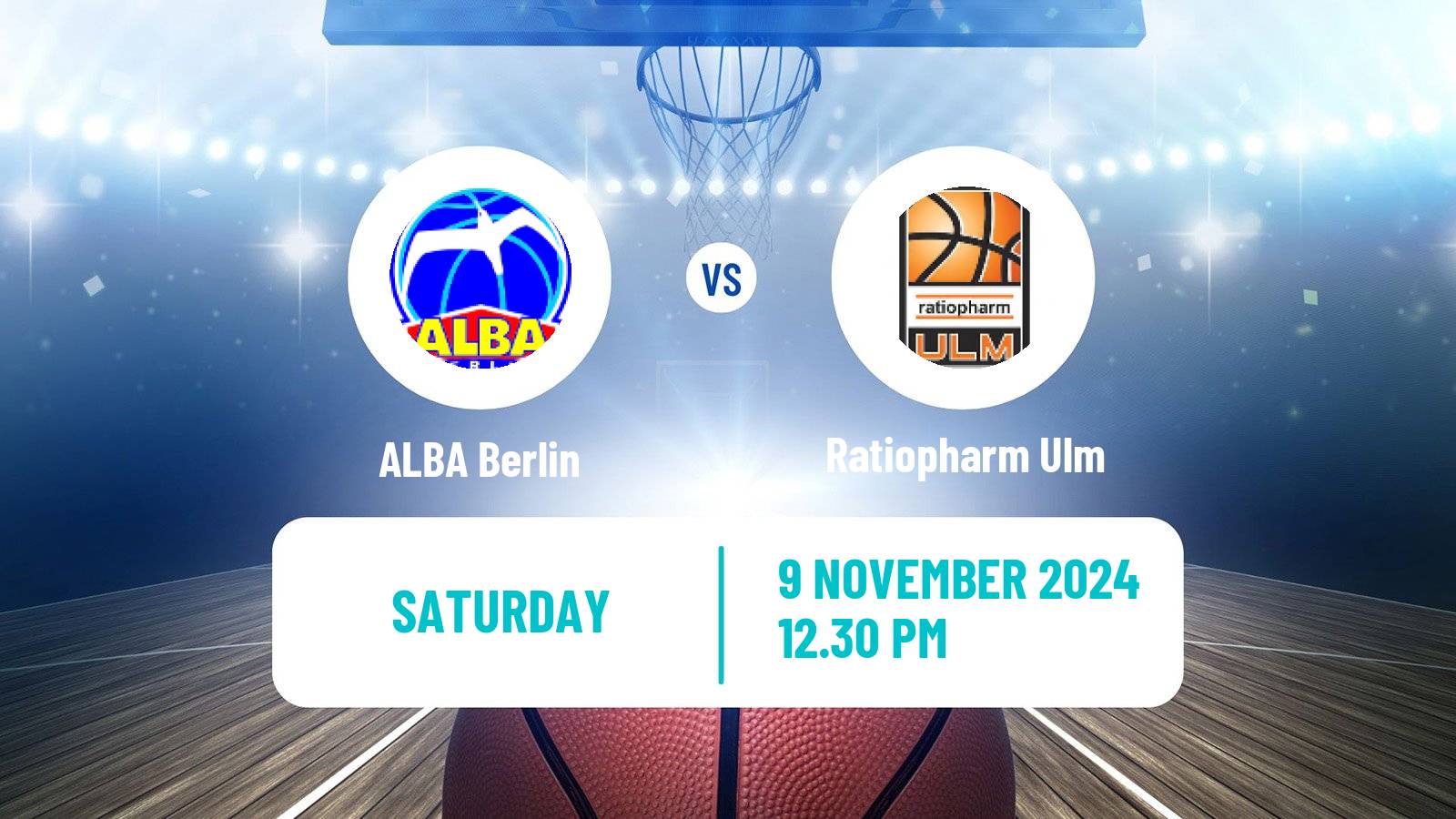 Basketball German BBL ALBA Berlin - Ratiopharm Ulm