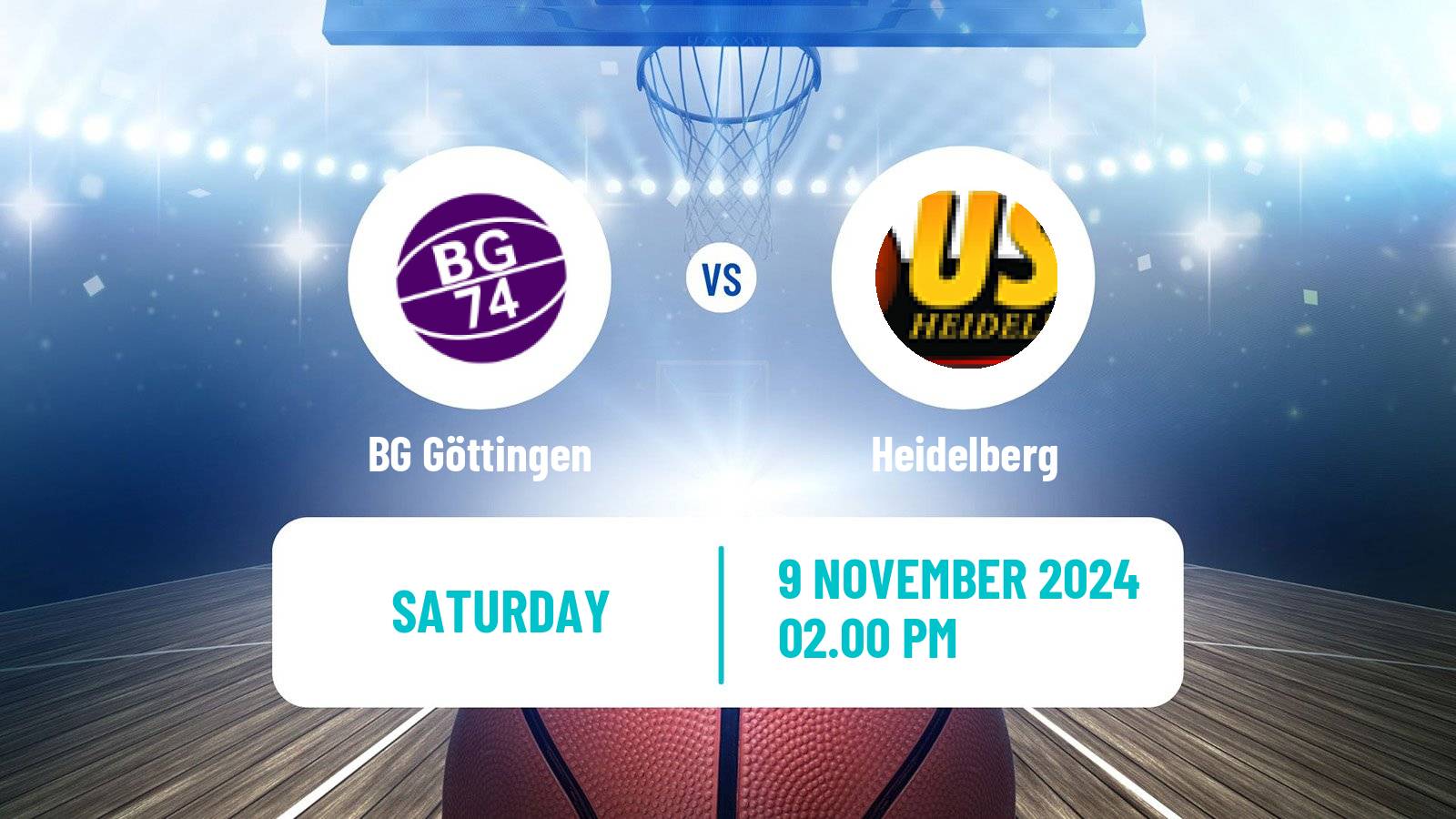 Basketball German BBL BG Göttingen - Heidelberg