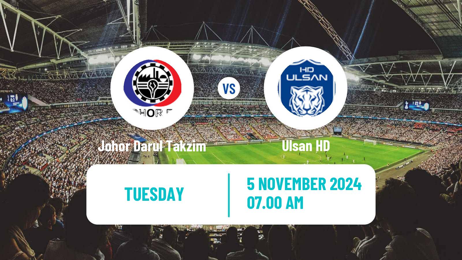 Soccer AFC Champions League Johor Darul Takzim - Ulsan HD