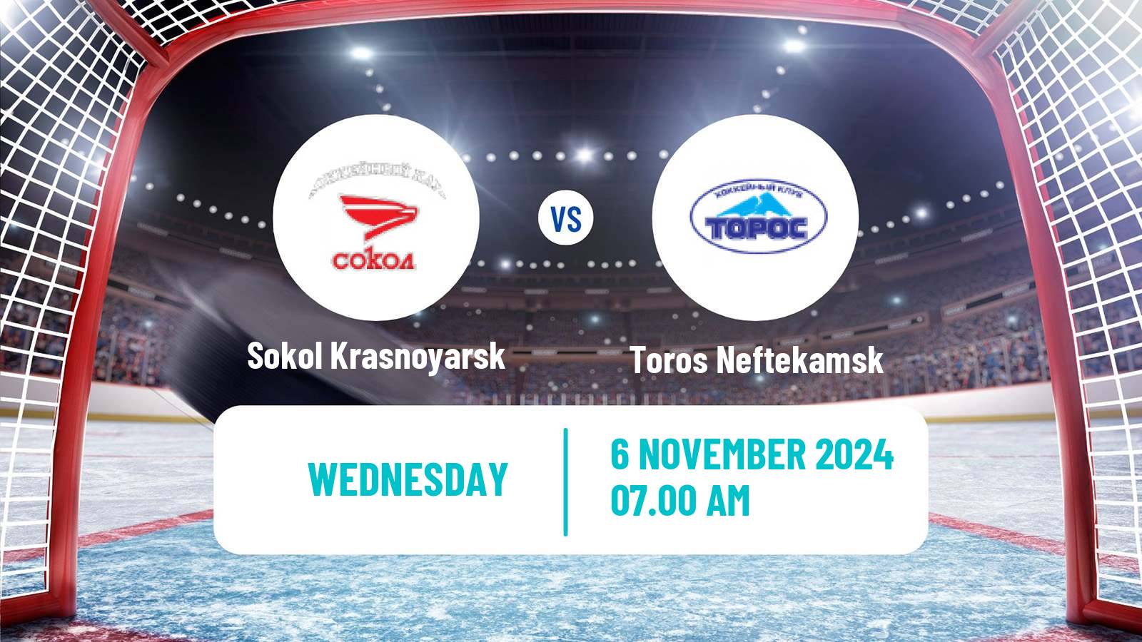 Hockey VHL Sokol Krasnoyarsk - Toros Neftekamsk