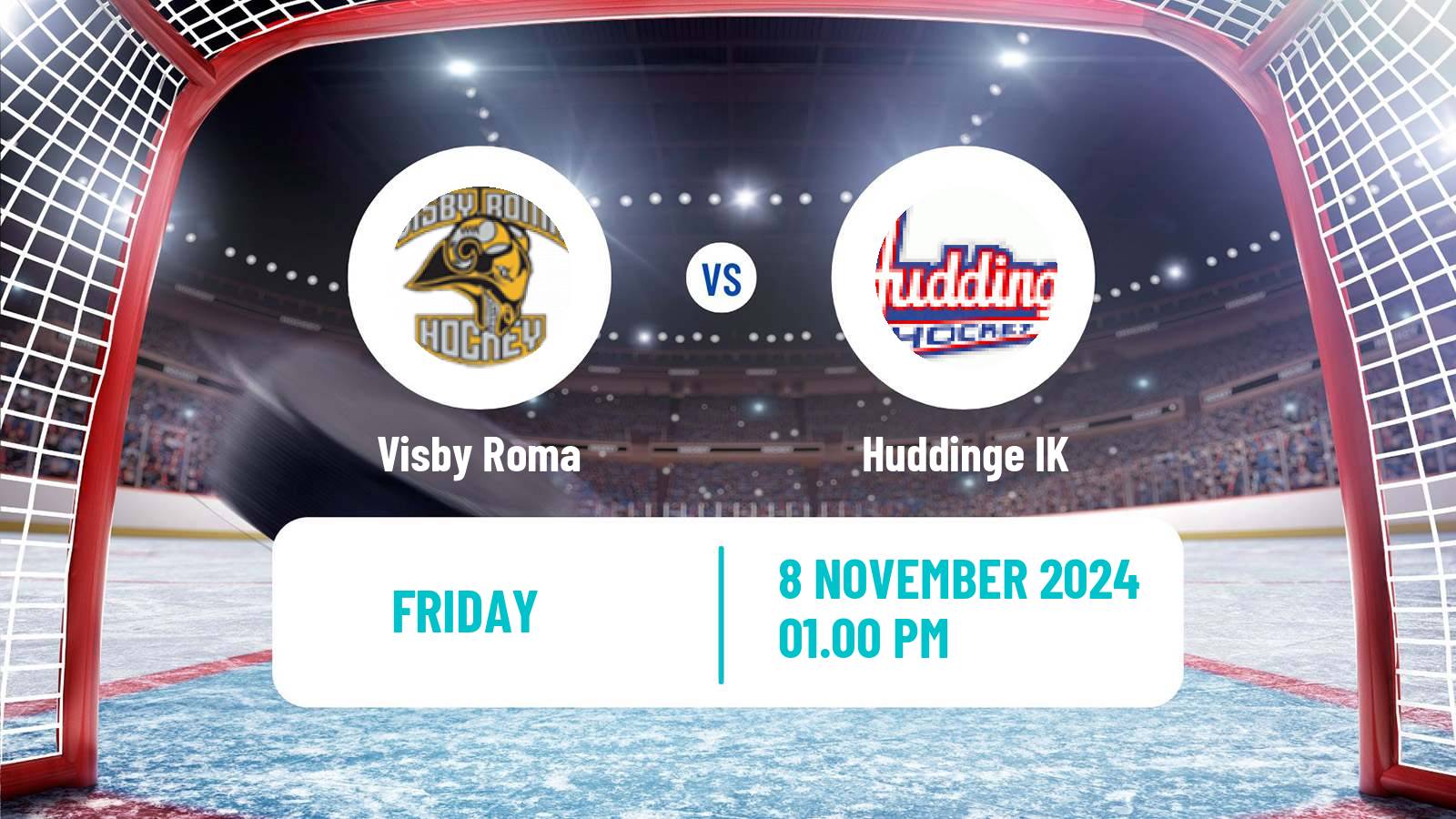 Hockey Swedish HockeyEttan Ostra Visby Roma - Huddinge