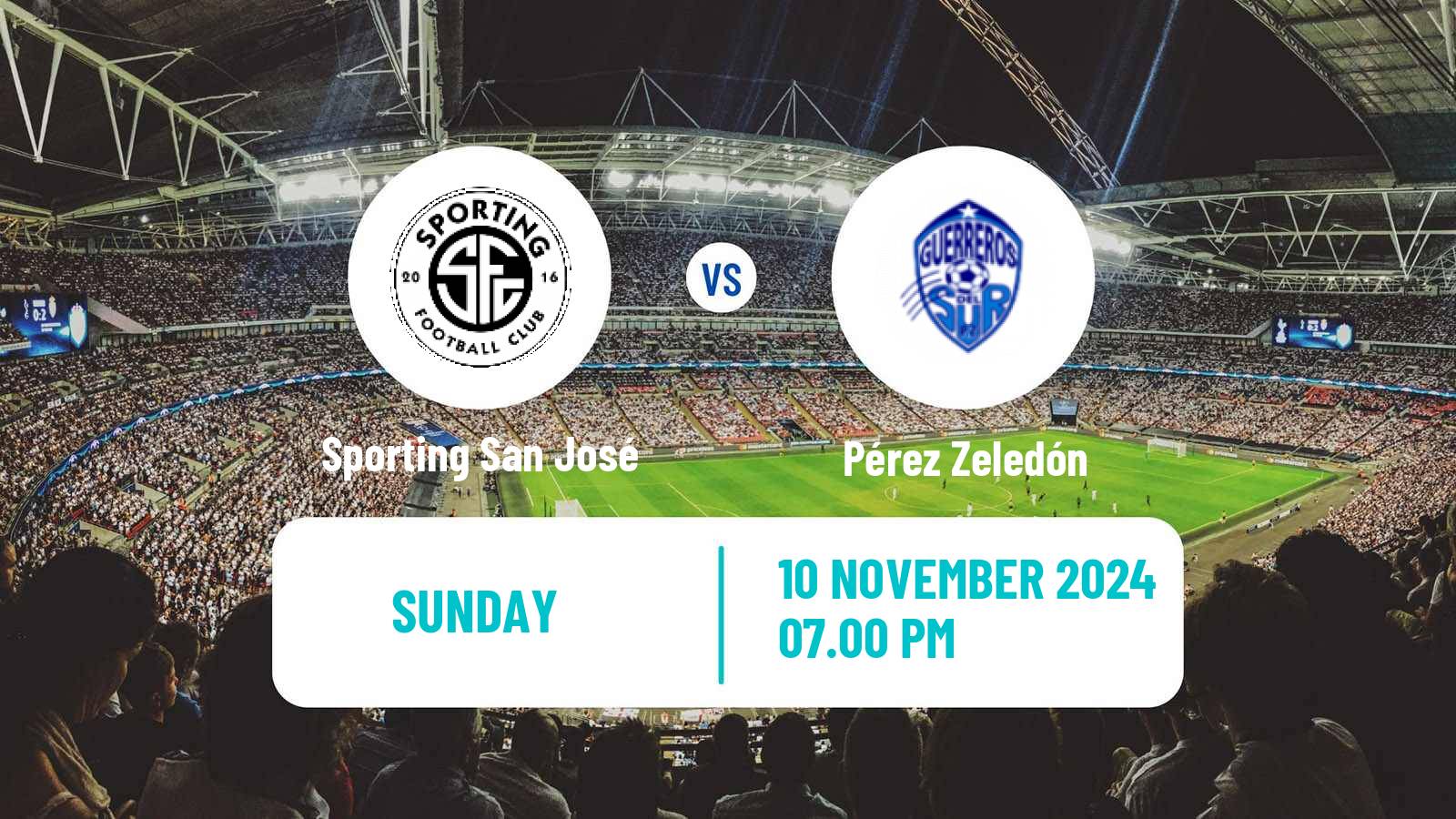 Soccer Costa Rican Primera Division Sporting San José - Pérez Zeledón