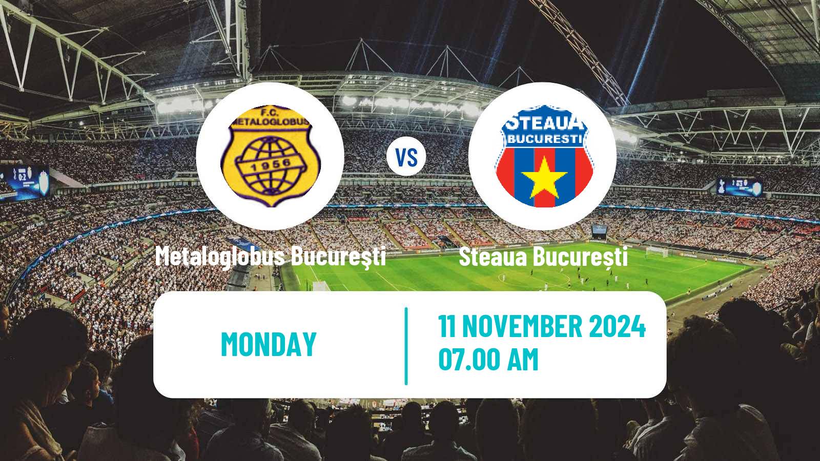 Soccer Romanian Division 2 Metaloglobus Bucureşti - Steaua București