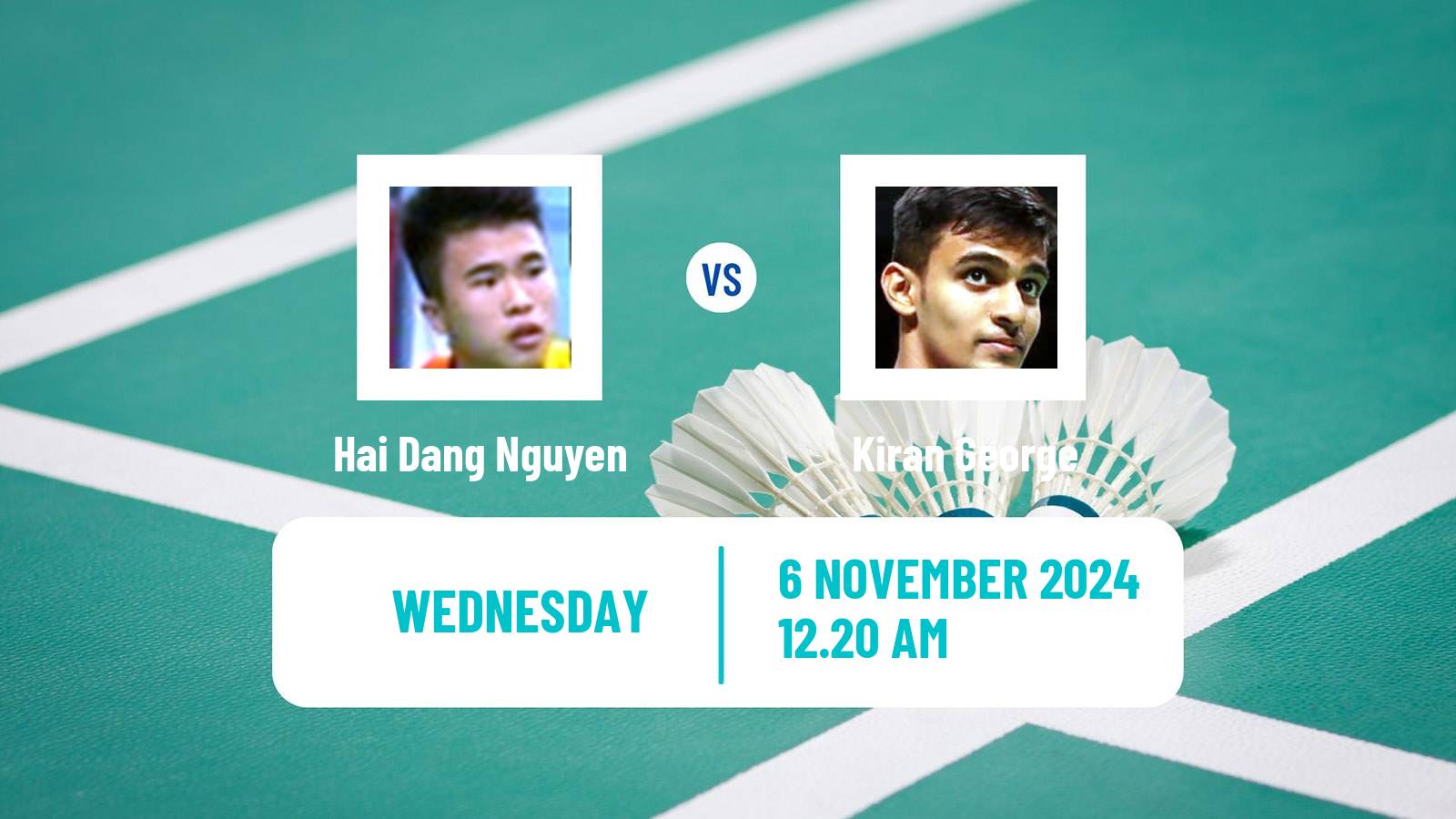 Badminton BWF World Tour Korea Masters Men Hai Dang Nguyen - Kiran George