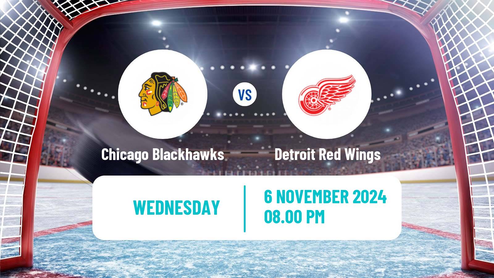 Hockey NHL Chicago Blackhawks - Detroit Red Wings