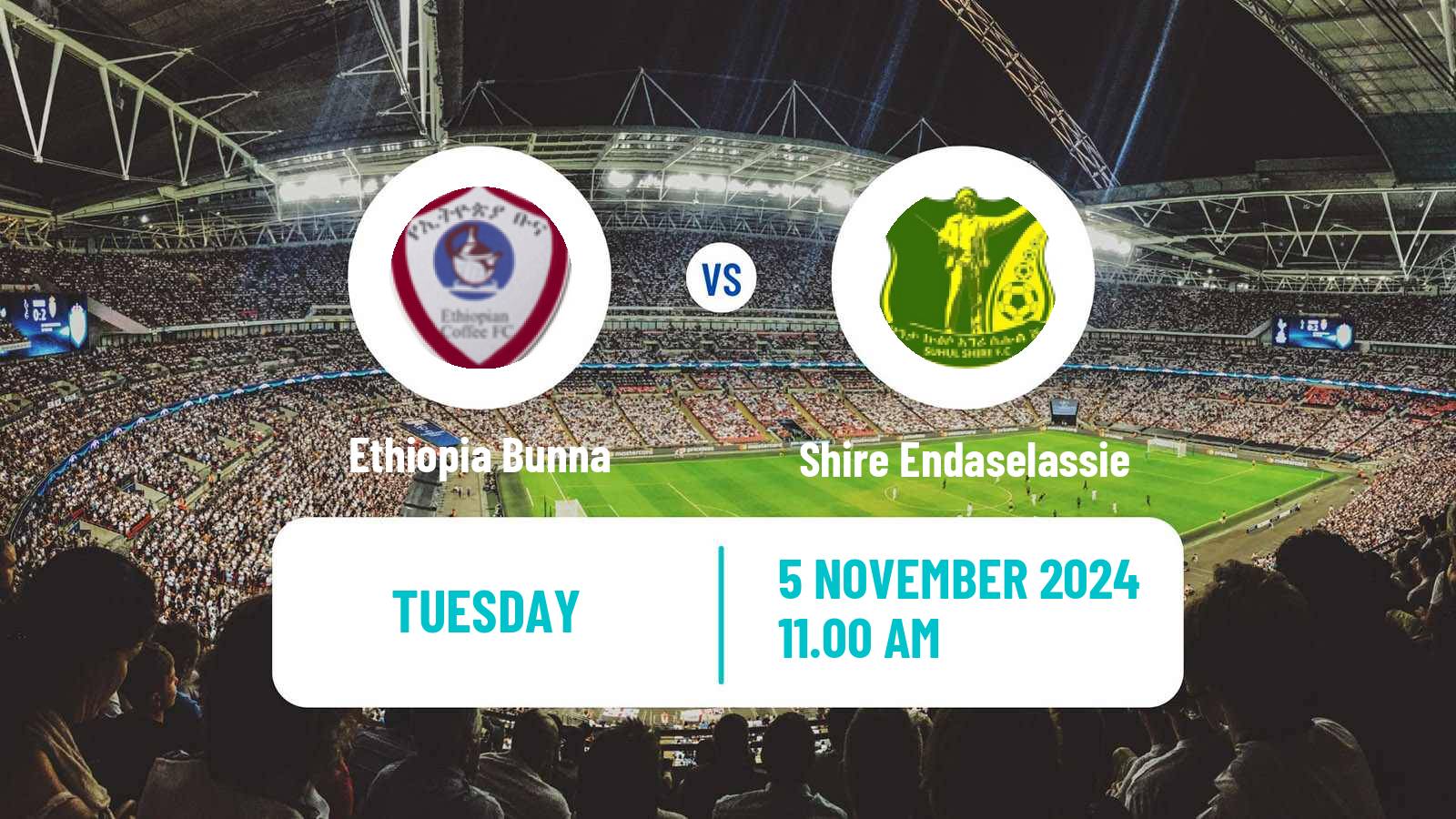 Soccer Ethiopian Premier League Ethiopia Bunna - Shire Endaselassie