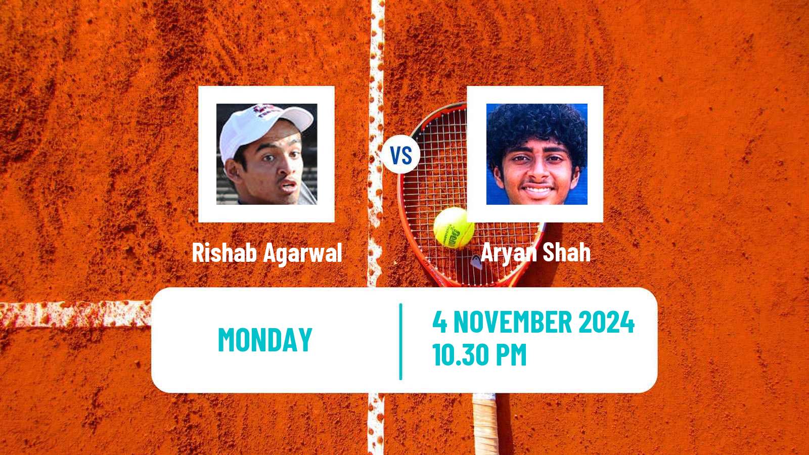 Tennis ITF M25 Bhubaneswar Men Rishab Agarwal - Aryan Shah