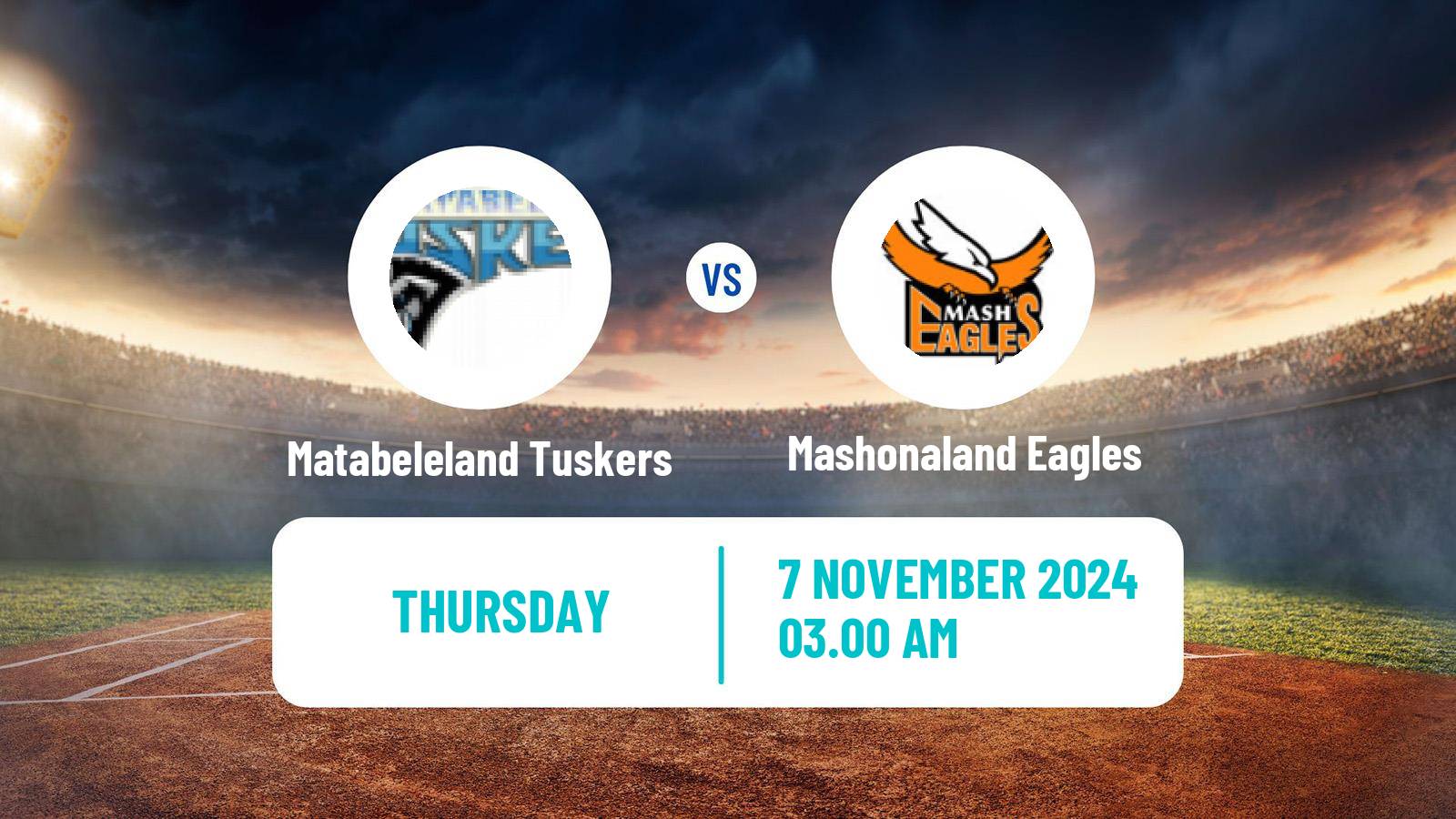 Cricket Zimbabwe Logan Cup Matabeleland Tuskers - Mashonaland Eagles