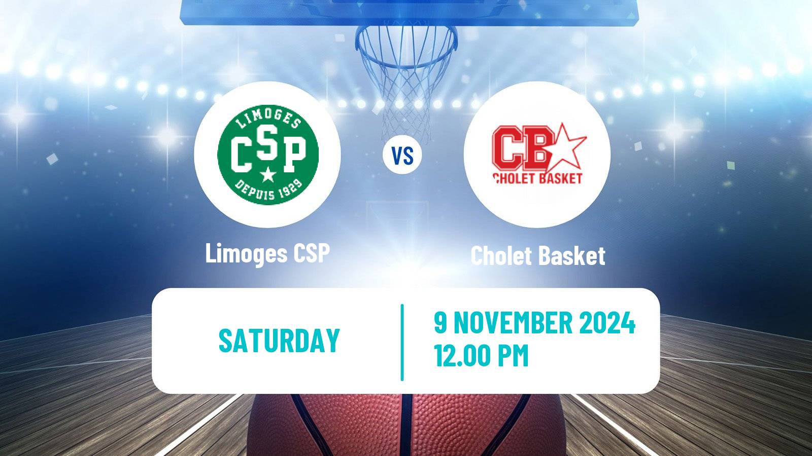 Basketball French LNB Limoges - Cholet Basket