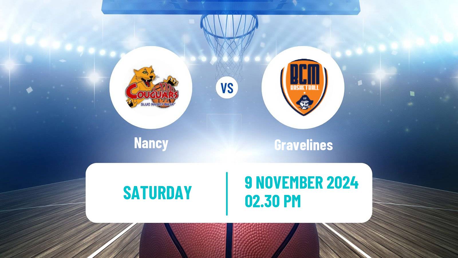 Basketball French LNB Nancy - Gravelines