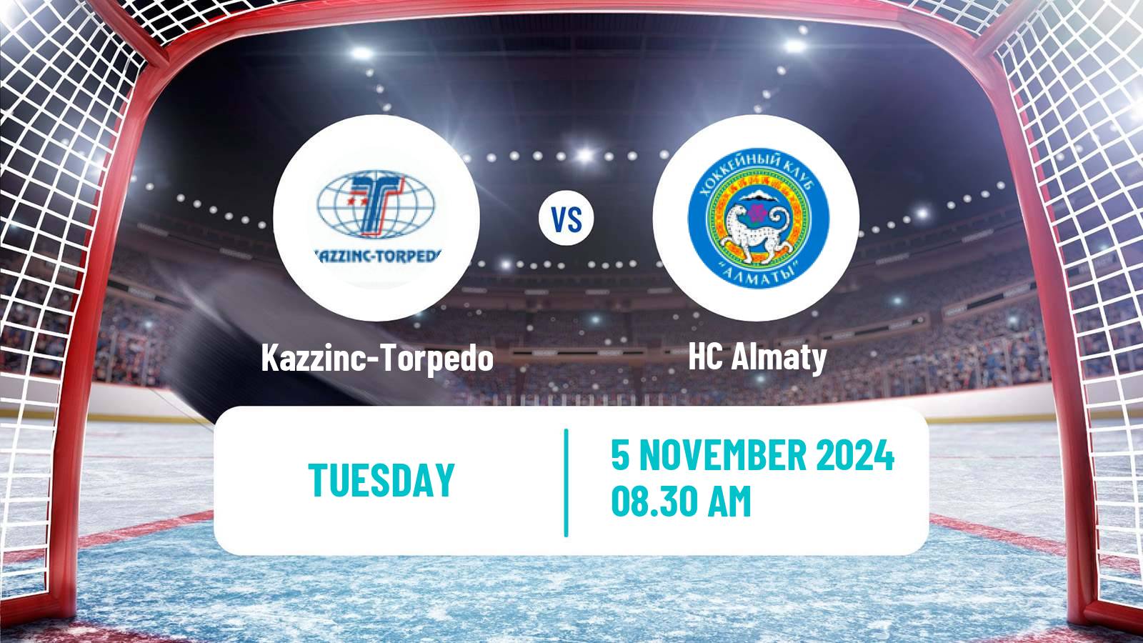 Hockey Kazakh Ice Hockey Championship Kazzinc-Torpedo - Almaty