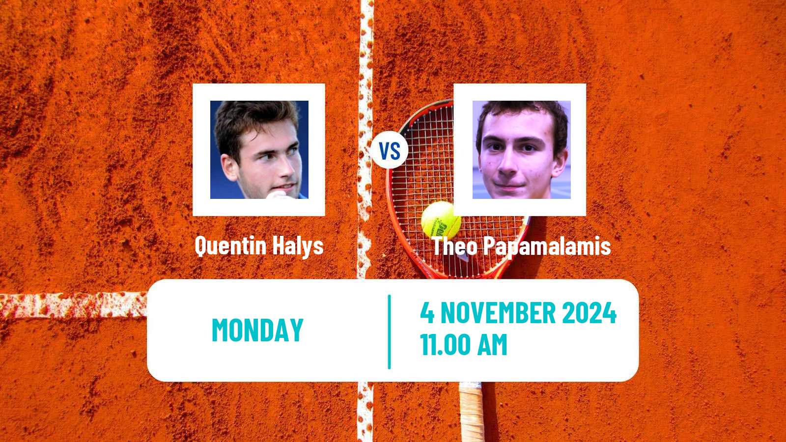 Tennis ATP Metz Quentin Halys - Theo Papamalamis