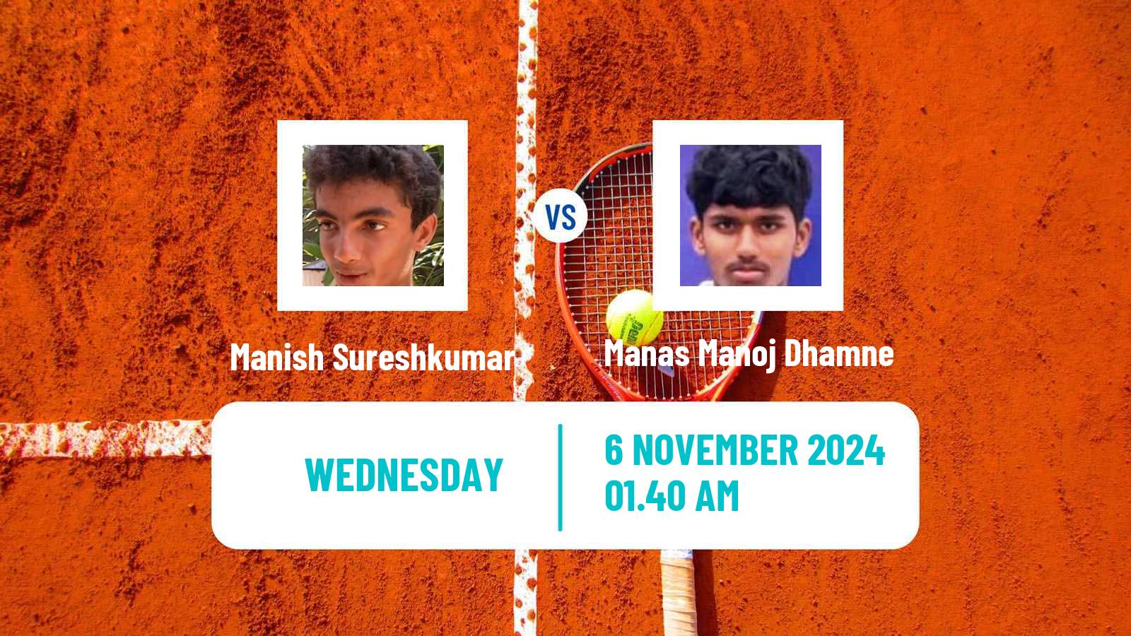 Tennis ITF M25 Bhubaneswar Men Manish Sureshkumar - Manas Manoj Dhamne