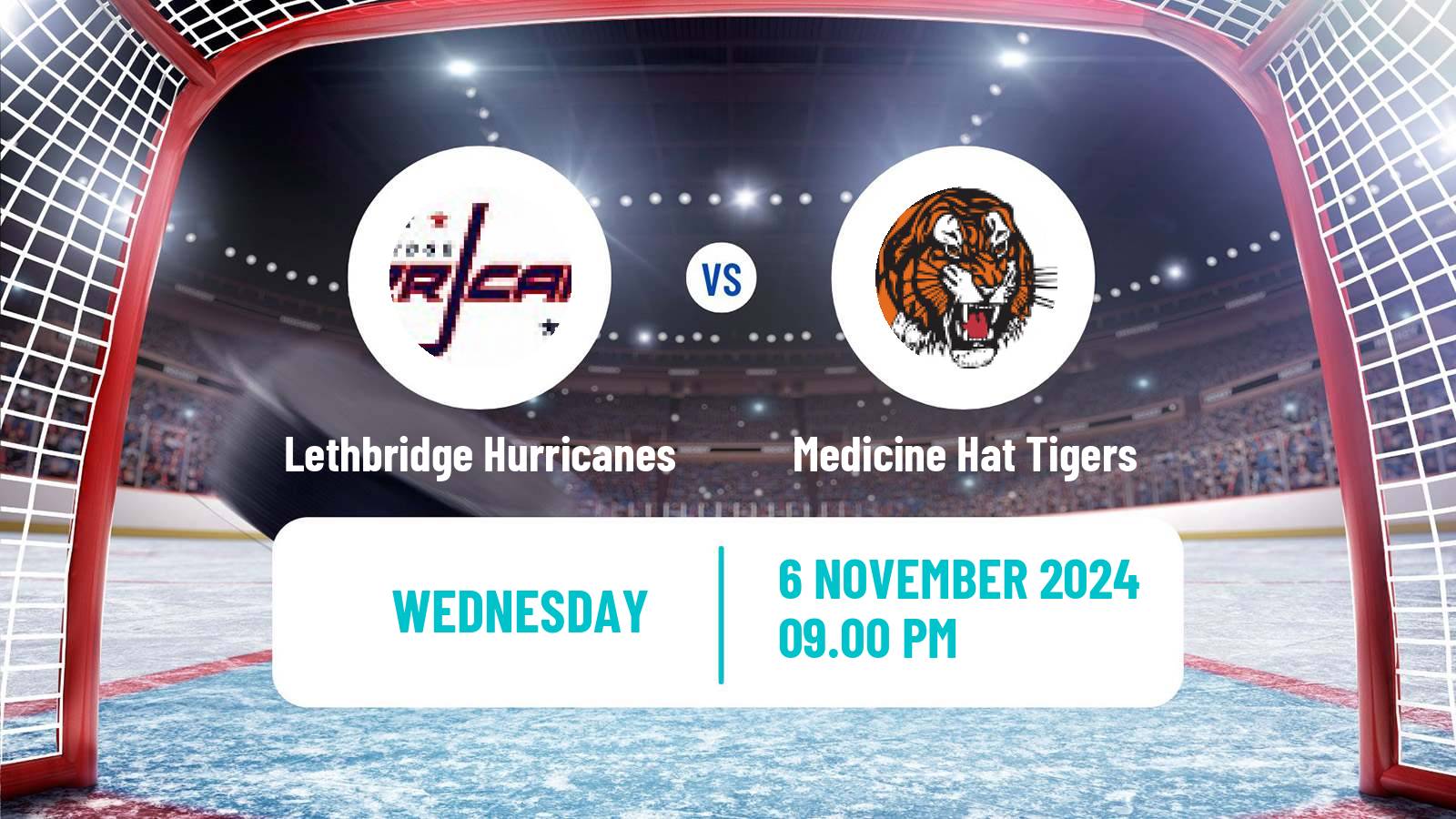 Hockey WHL Lethbridge Hurricanes - Medicine Hat Tigers