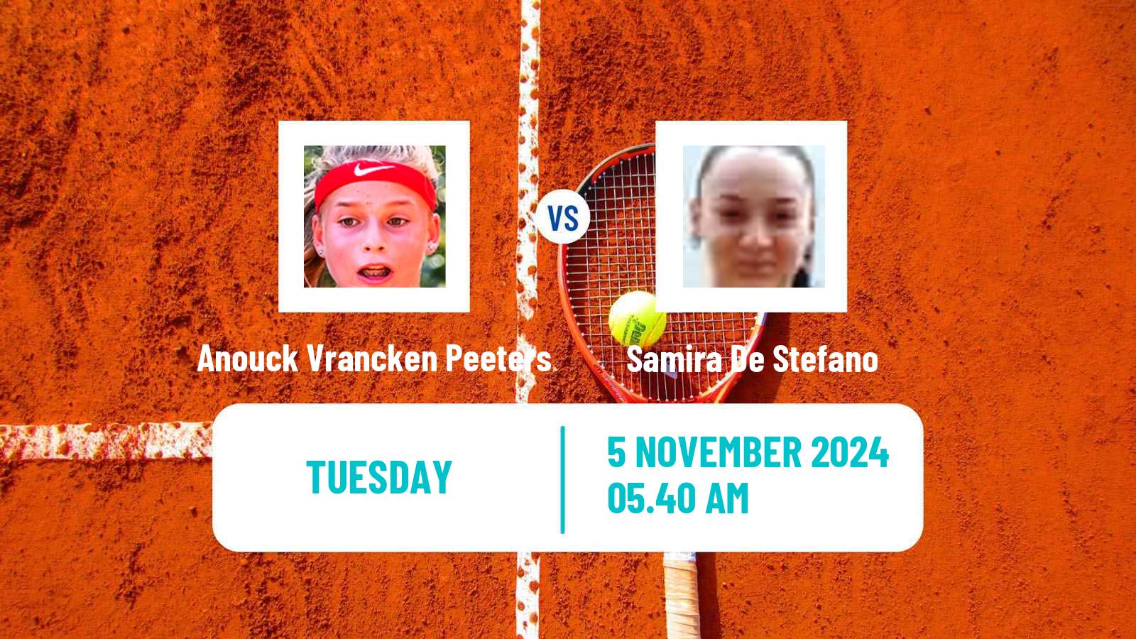 Tennis ITF W35 Solarino 3 Women 2024 Anouck Vrancken Peeters - Samira De Stefano