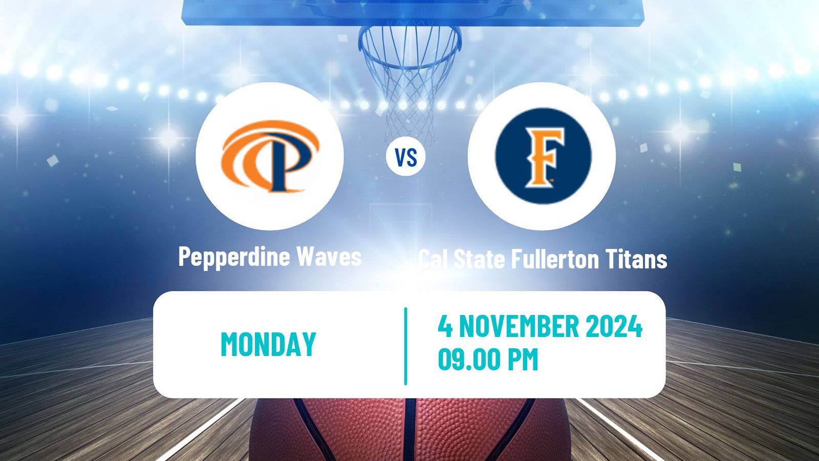 Basketball NCAA College Basketball Women Pepperdine Waves - Cal State Fullerton Titans