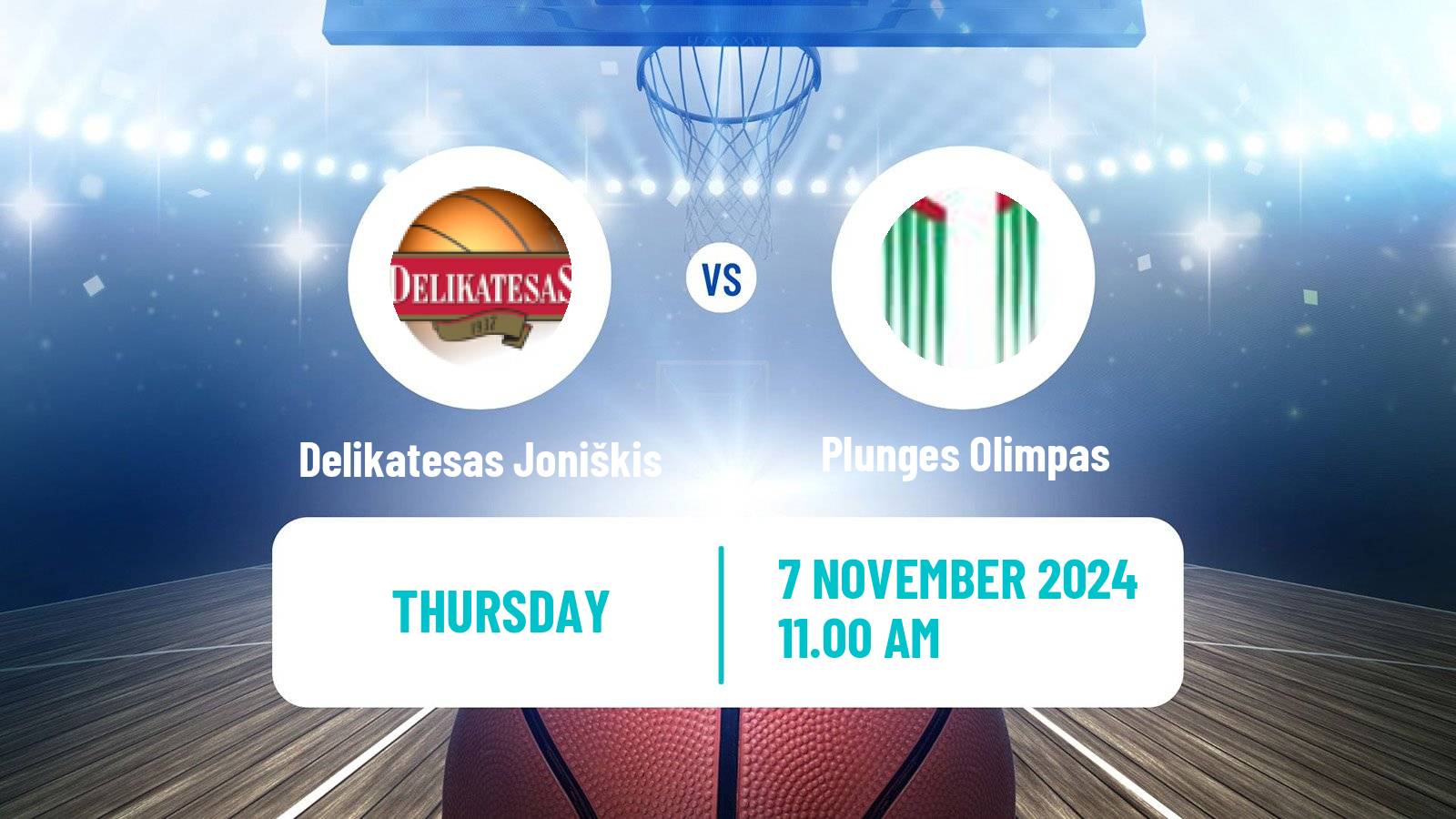 Basketball Lietuvos NKL Delikatesas Joniškis - Plunges Olimpas