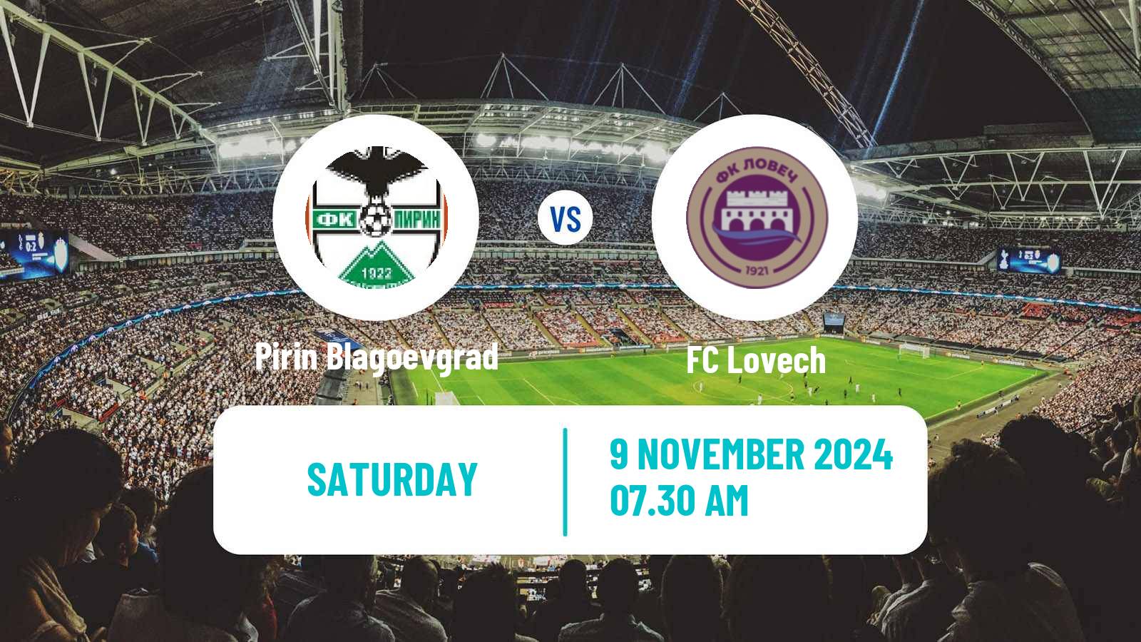 Soccer Bulgarian Vtora Liga Pirin Blagoevgrad - Lovech