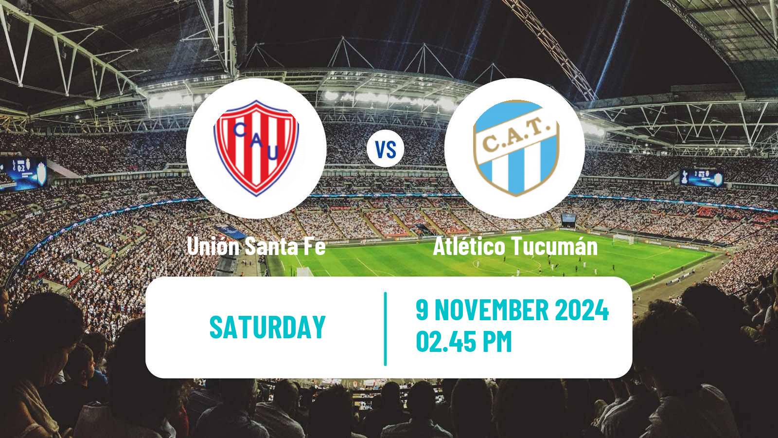 Soccer Argentinian Liga Profesional Unión Santa Fe - Atlético Tucumán