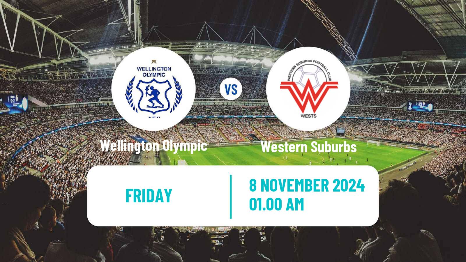 Soccer New Zealand National League Wellington Olympic - Western Suburbs