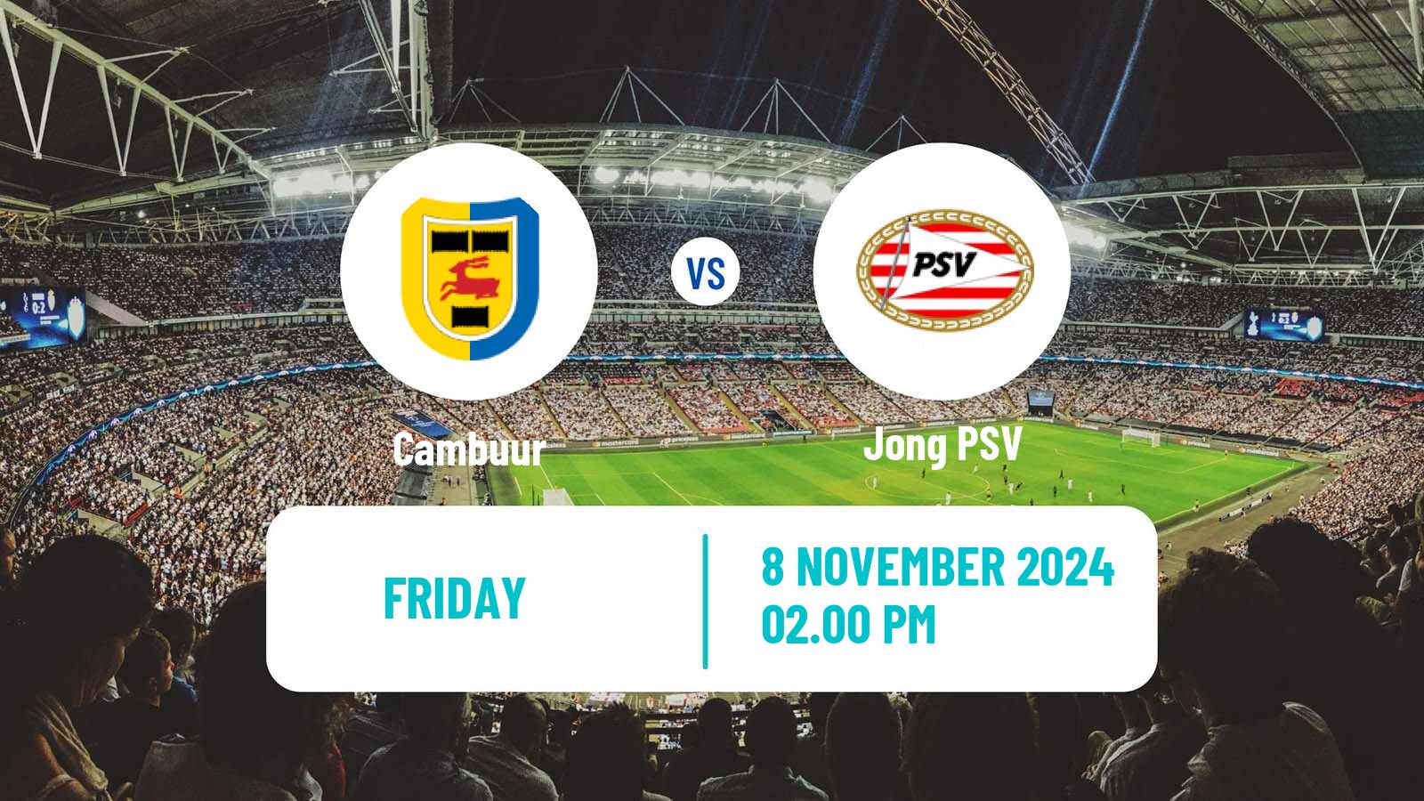 Soccer Dutch Eerste Divisie Cambuur - Jong PSV