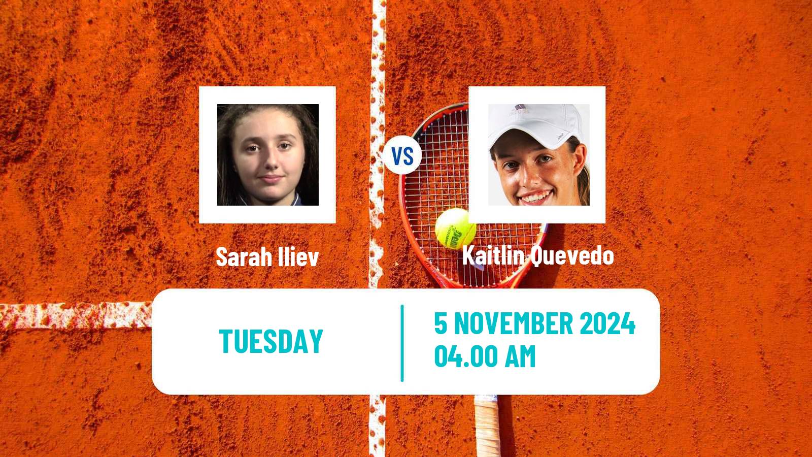 Tennis ITF W35 Villeneuve D Ascq Women Sarah Iliev - Kaitlin Quevedo