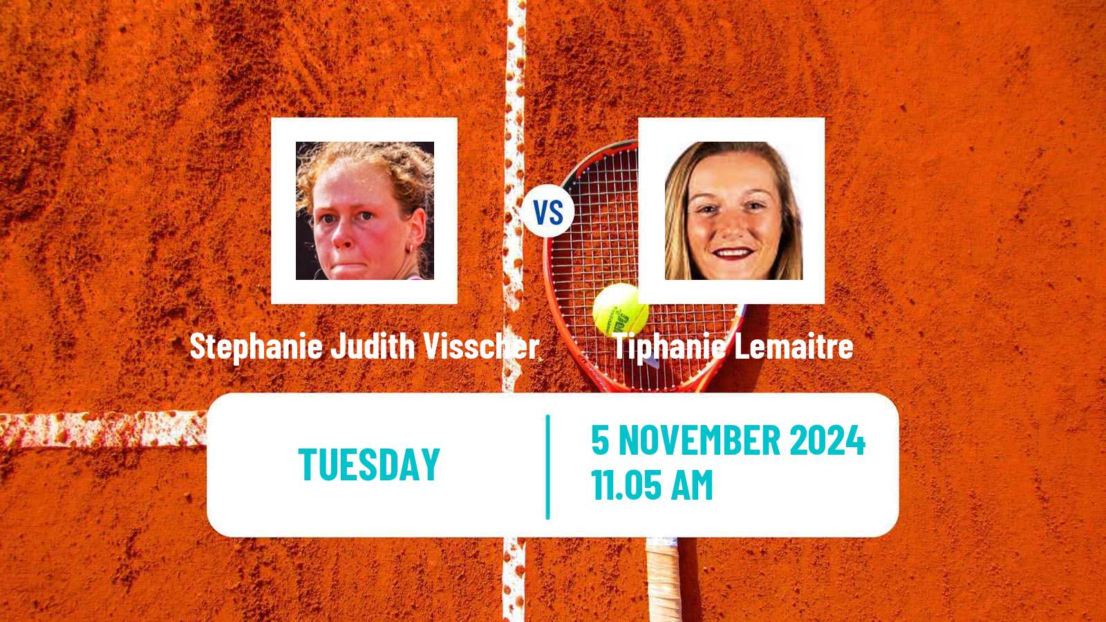 Tennis ITF W35 Villeneuve D Ascq Women Stephanie Judith Visscher - Tiphanie Lemaitre