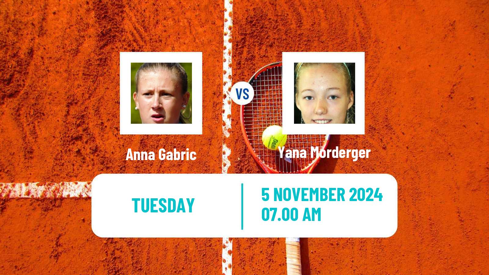 Tennis ITF W75 Petange Women Anna Gabric - Yana Morderger