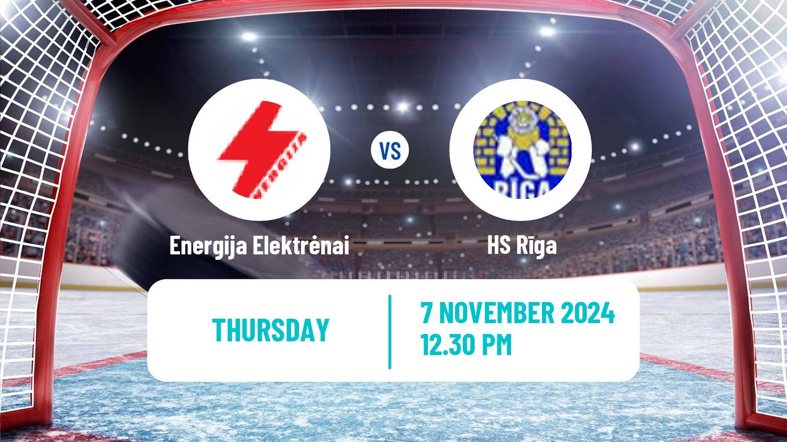 Hockey Latvian Hokeja Liga Energija Elektrėnai - HS Rīga