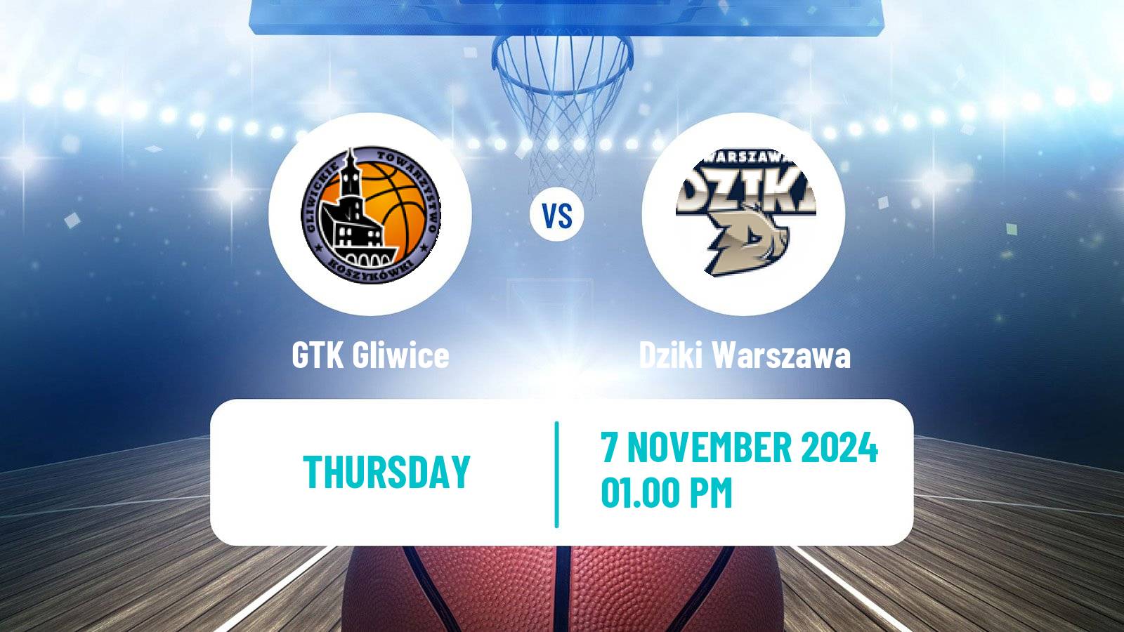 Basketball Polish Basket Liga GTK Gliwice - Dziki Warszawa