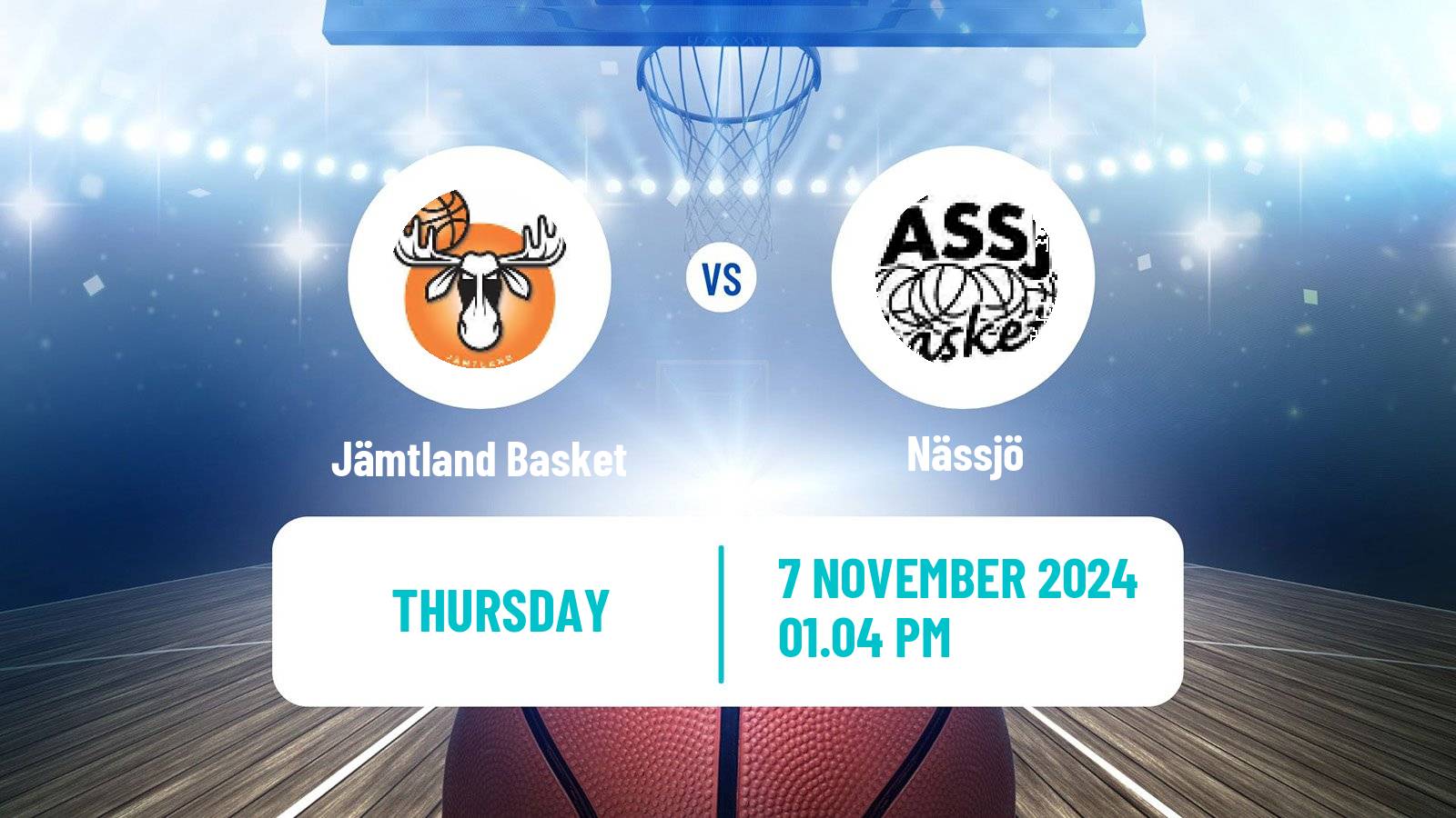 Basketball Swedish Basketligan Jämtland Basket - Nässjö