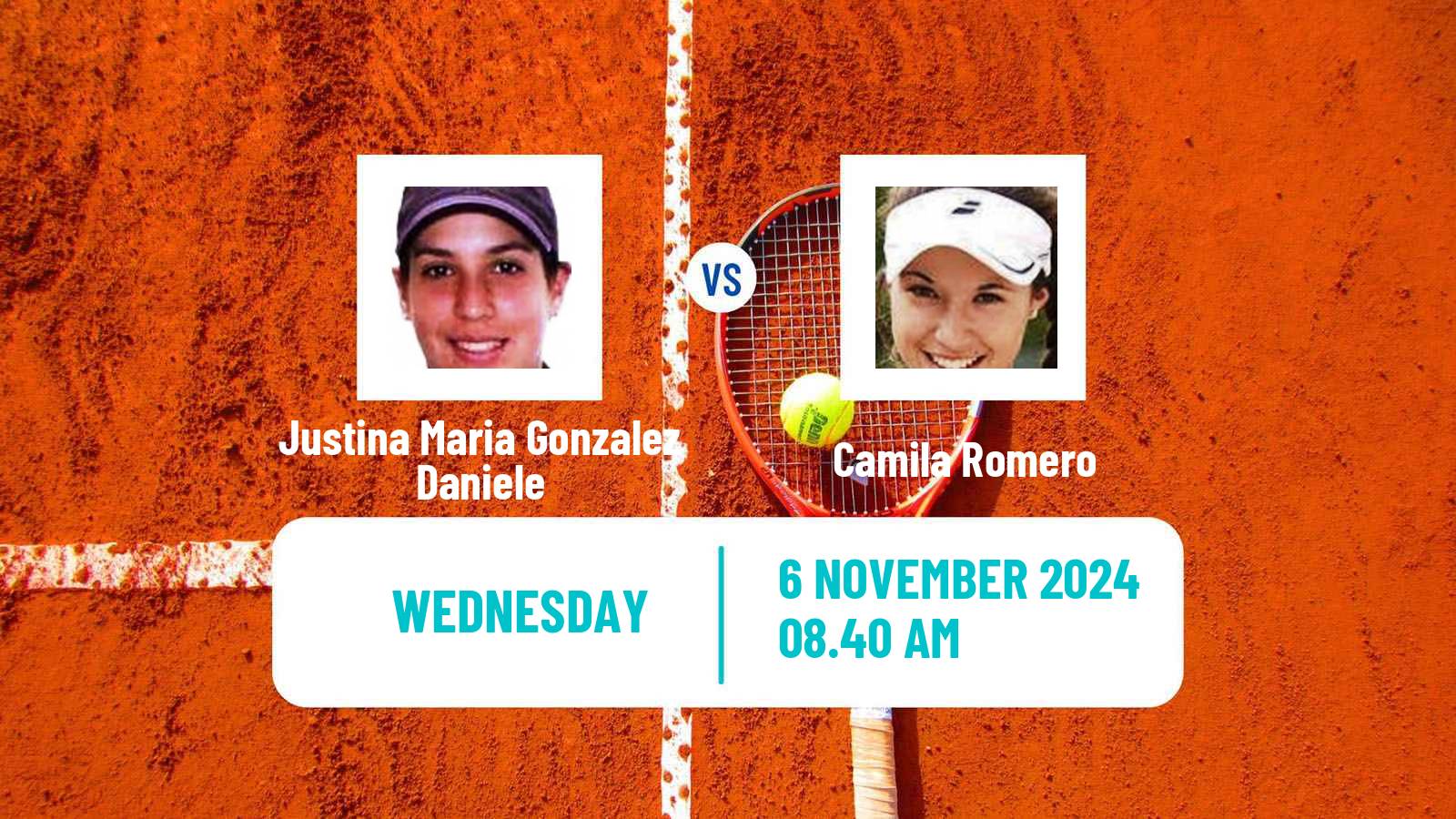 Tennis ITF W15 Asuncion Women Justina Maria Gonzalez Daniele - Camila Romero