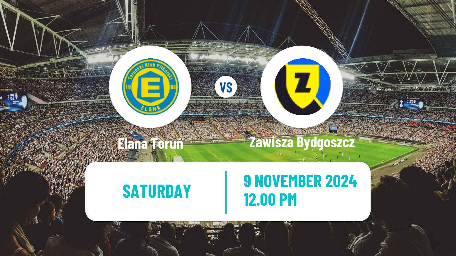 Soccer Polish Division 3 - Group II Elana Toruń - Zawisza Bydgoszcz