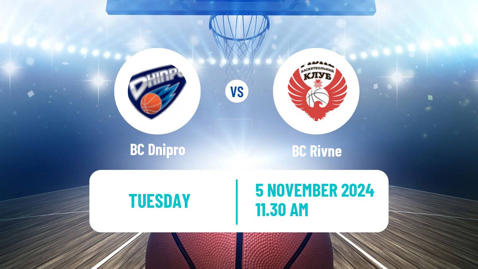 Basketball Ukrainian FBU Super League Dnipro - Rivne