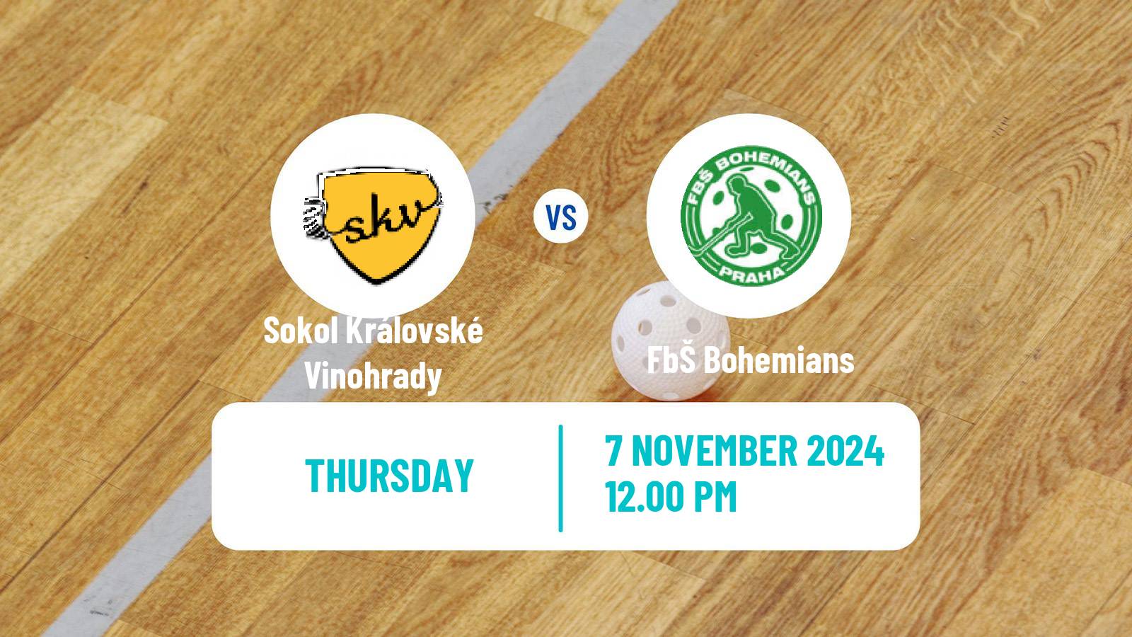 Floorball Czech Superliga Floorball Sokol Královské Vinohrady - FbŠ Bohemians