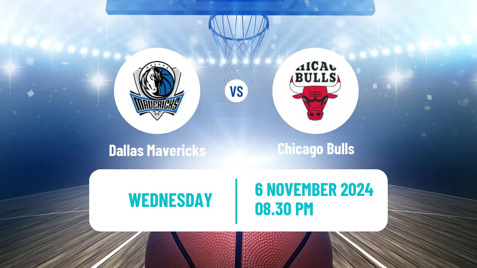 Basketball NBA Dallas Mavericks - Chicago Bulls