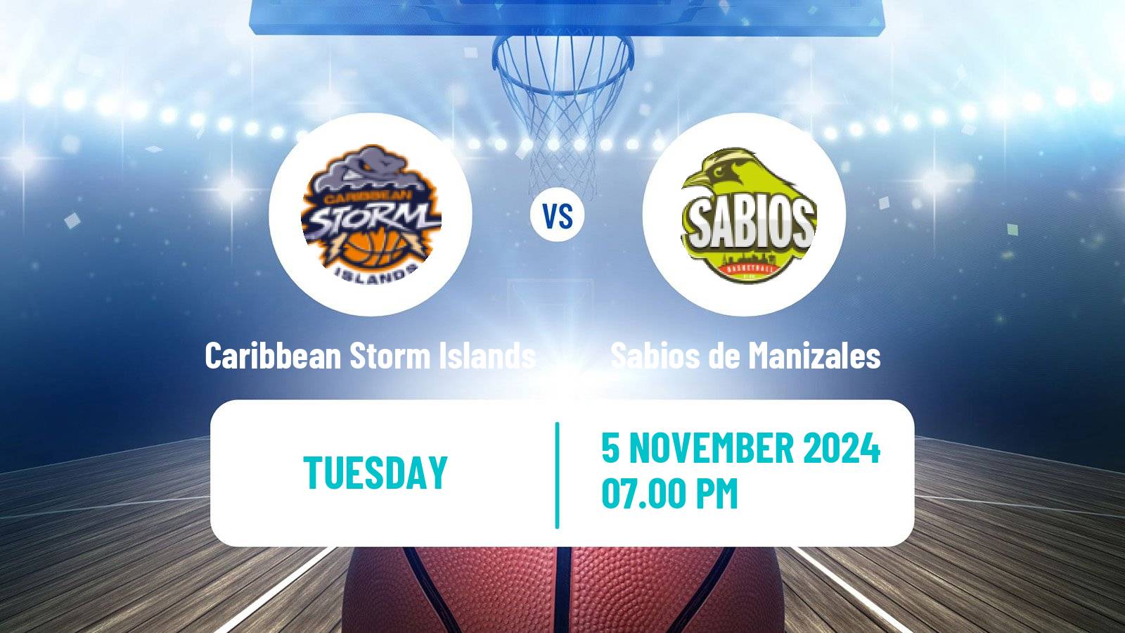 Basketball Colombian LBP Basketball Caribbean Storm Islands - Sabios de Manizales